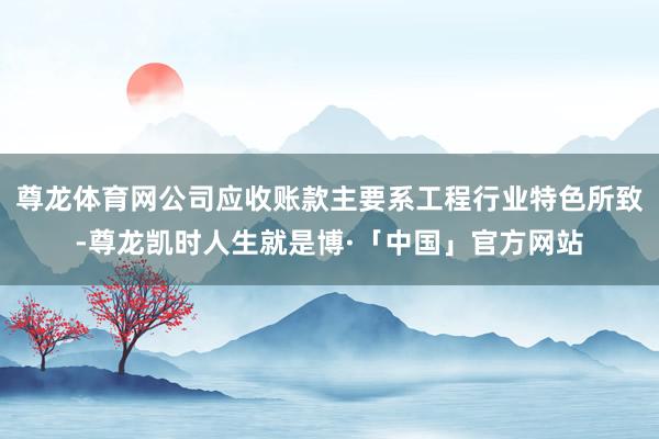 尊龙体育网公司应收账款主要系工程行业特色所致-尊龙凯时人生就是博·「中国」官方网站